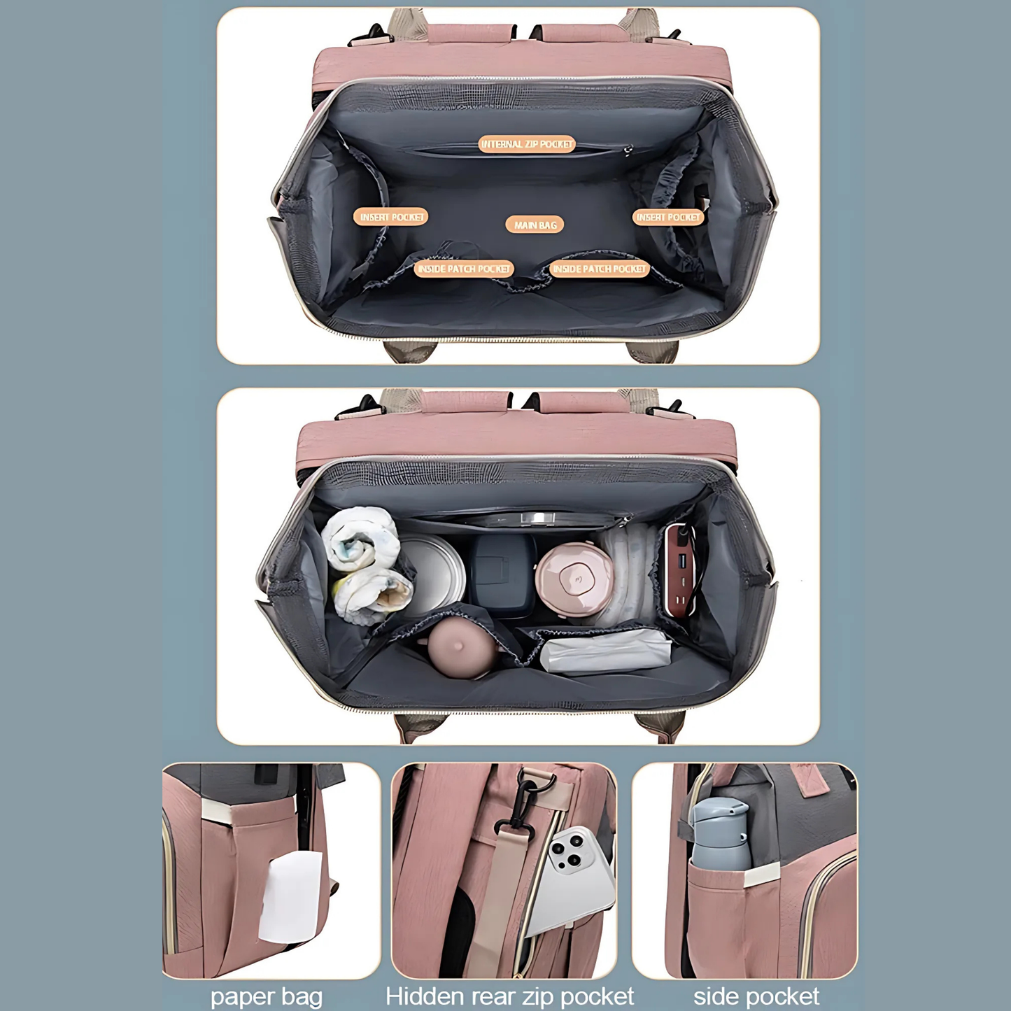 Milo’s BabyNest™ 4-in-1 Diaper & Travel Bag