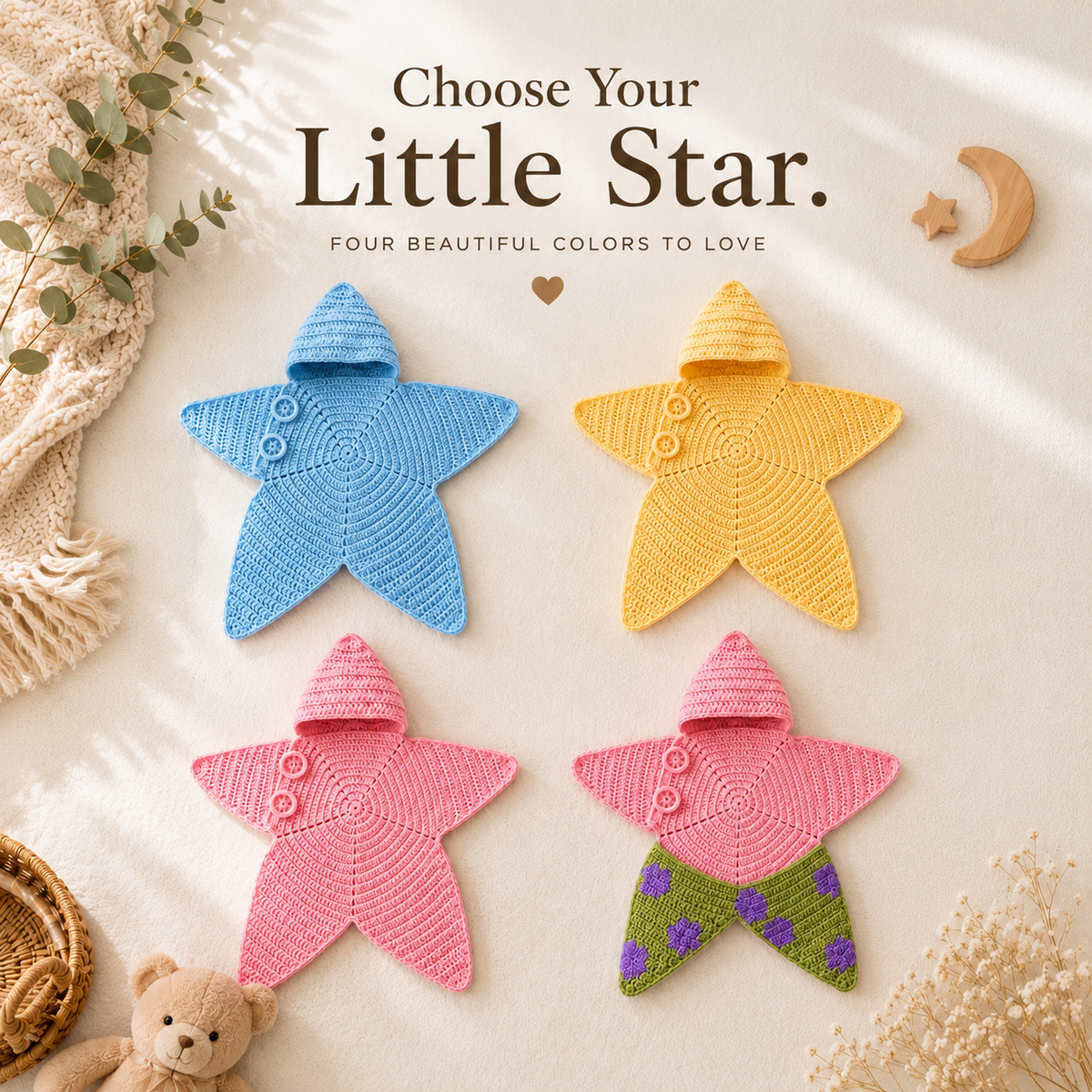 Milo & Moon™ Baby Star Cocoon