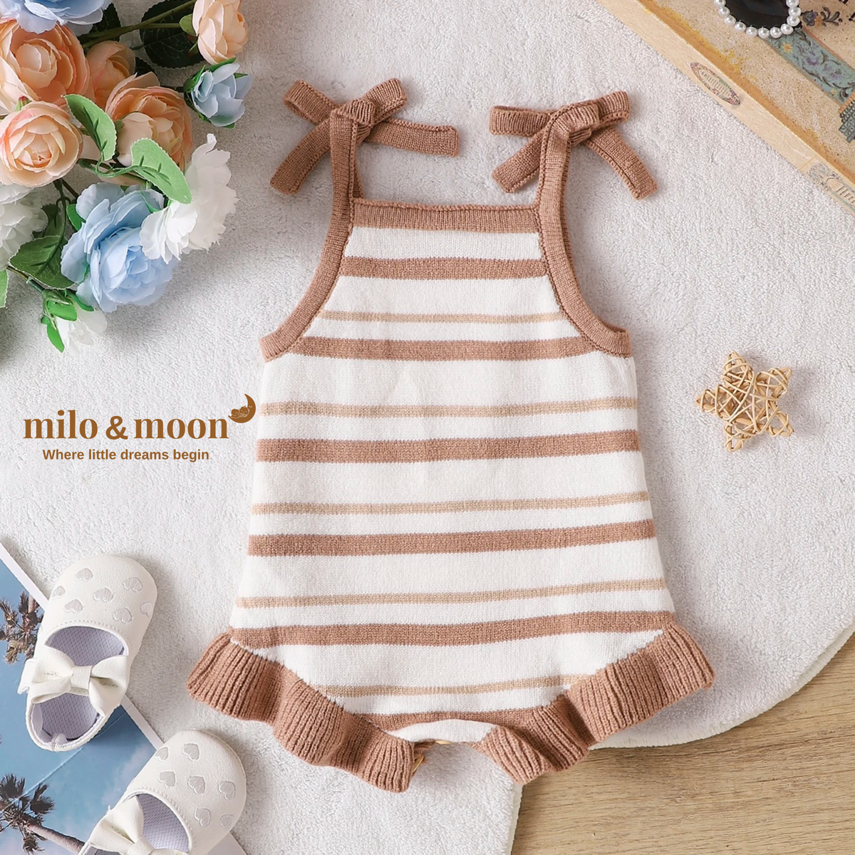 Milo’s Cozy Stripes Romper