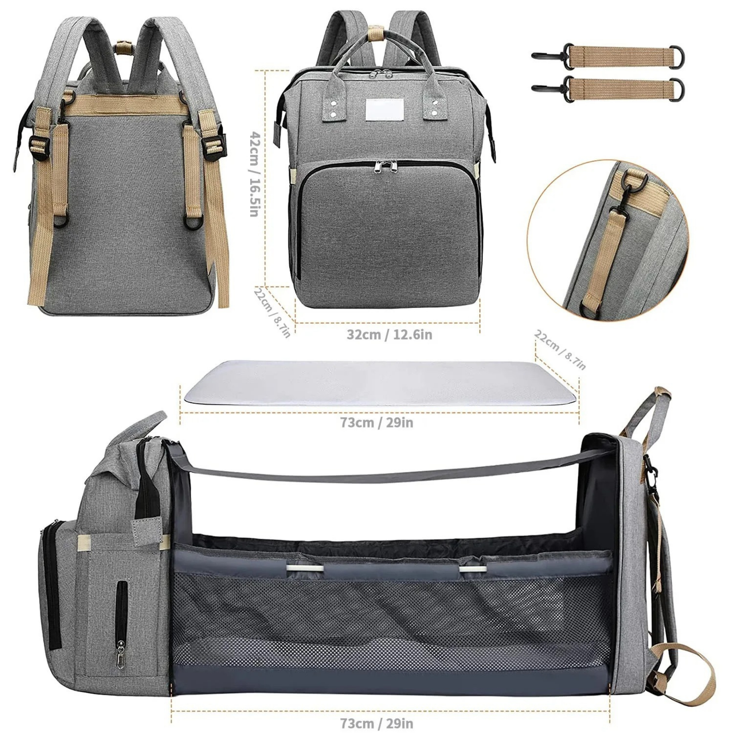 Milo’s BabyNest™ 4-in-1 Diaper & Travel Bag