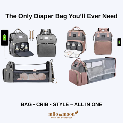 Milo’s BabyNest™ 4-in-1 Diaper & Travel Bag