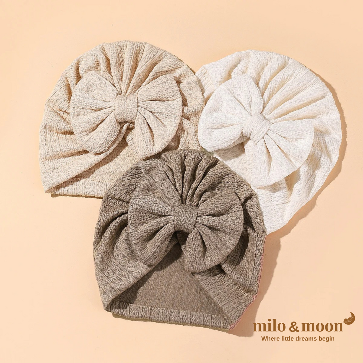 Milo & Moon – 3 Bow Set