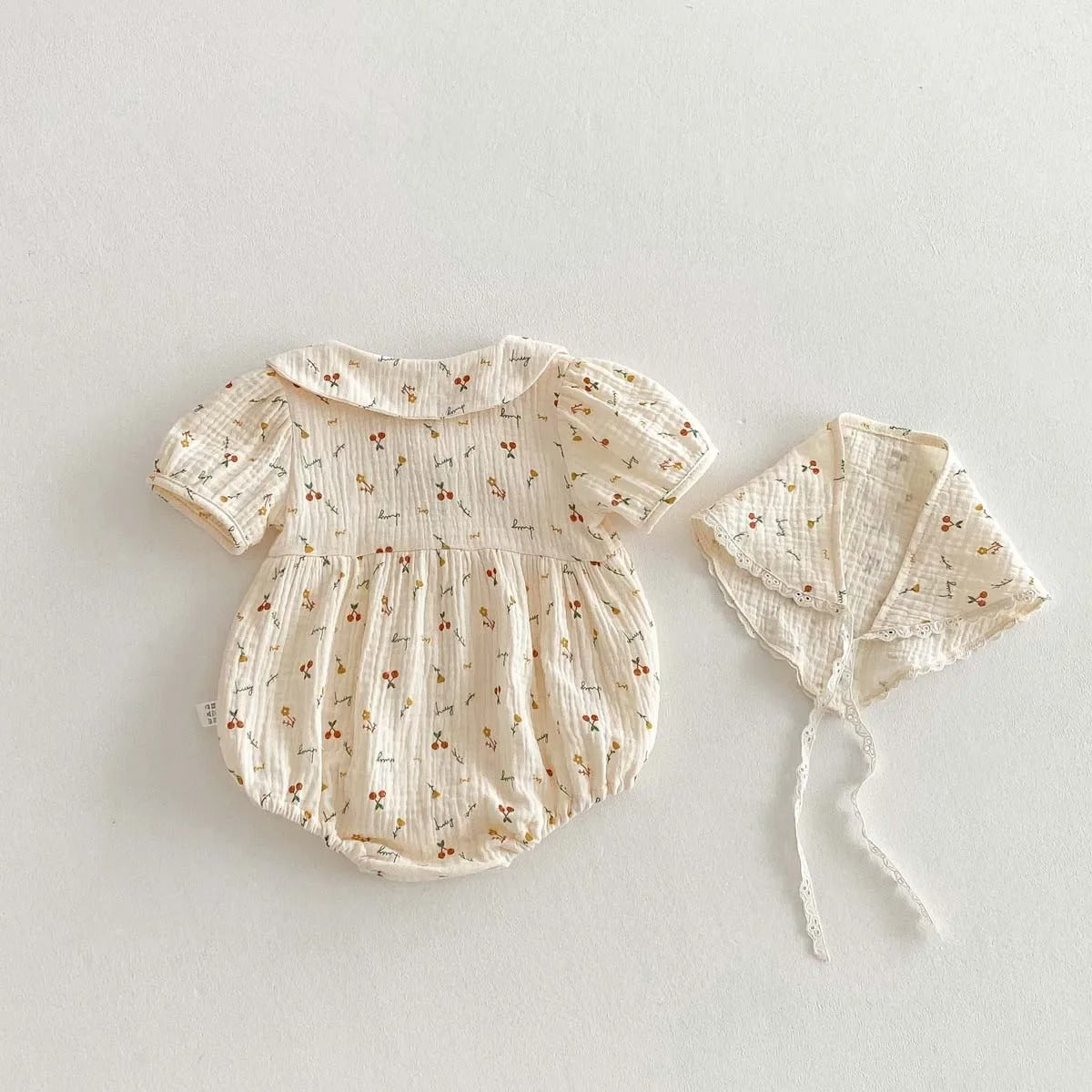 Milo & Moon – Cherry Blossom Baby Romper