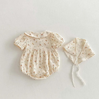 Milo & Moon – Cherry Blossom Baby Romper