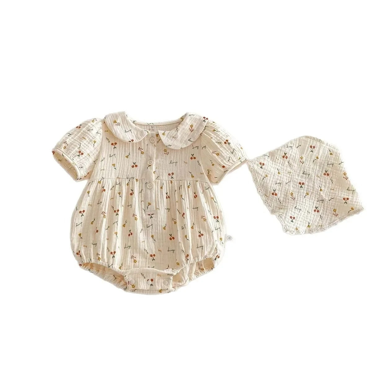 Milo & Moon – Cherry Blossom Baby Romper